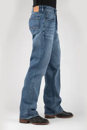 Stetson Mens 1521 Stretch Dbl Diamond Blue Cotton Blend Jeans stretchy fabric Easy Fit Design Fashionable Touch Stetson Mens 1521 Stretch Dbl Diamond Blue Cotton Blend Jeans