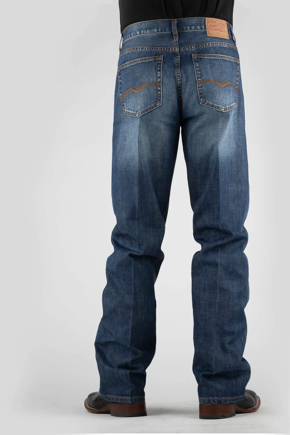 Stetson Mens Blue 100% Cotton 1312 Modern Gold V Stitch Jeans Timeless Piece