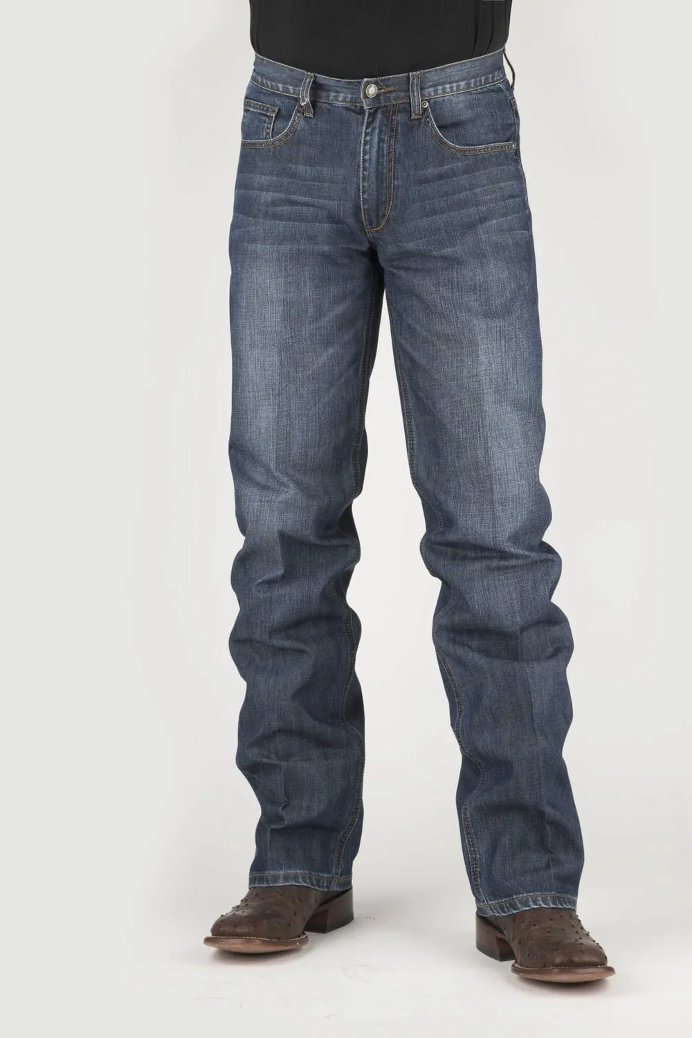 Stetson Mens Blue 100% Cotton 1312 Modern Gold X Jeans Vibrant Trendy Multi Pocket Utility