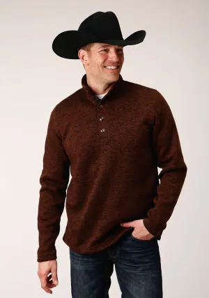 Stetson Mens Brown Polyester Bonded Knit Sweater Fashion Essential Stetson Mens Brown Polyester Bonded Knit Sweater Timeless Appeal Smooth Texture