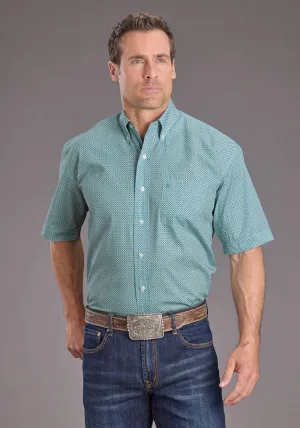 Stetson Mens Mosaic Geo Turquoise 100% Cotton 1 Pkt S/S Shirt Top Seller Non Irritating Tags Mature appeal Stetson Mens Mosaic Geo Turquoise 100% Cotton 1 Pkt S/S Shirt