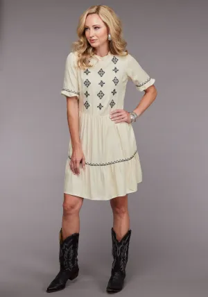 Stetson Womens 2098 Fitted Twill White 100% Rayon S/S Dress Adaptive Style Stetson Womens 2098 Fitted Twill White 100% Rayon S/S Dress Classic Wear Slim Cool Texture