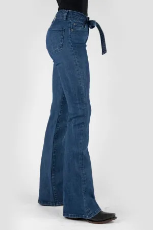 Stetson Womens 921 High Waist Plain Blue Cotton Blend Jeans Unique Style Stetson Womens 921 High Waist Plain Blue Cotton Blend Jeans Workwear Ready Go Out Style