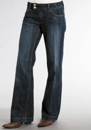 Stetson Womens Blue 100% Cotton Dark Wash City Trouser Flared Jeans Snug Stretch Stetson Womens Blue 100% Cotton Dark Wash City Trouser Flared Jeans Fall Outfit