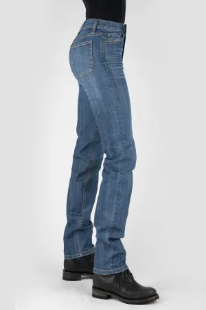 Stetson Womens Blue Cotton Blend 915 High Rise Plain Jeans Regular Fit Utility Style Anytime Look Stetson Womens Blue Cotton Blend 915 High Rise Plain Jeans