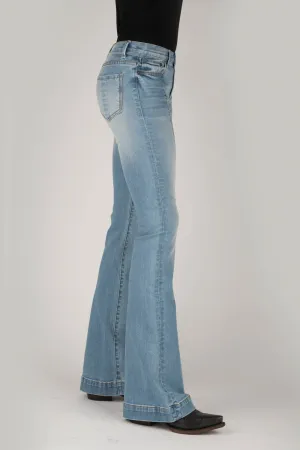 Stetson Womens Blue Cotton Blend 921 High Waist Flare Jeans Casual Wear Stetson Womens Blue Cotton Blend 921 High Waist Flare Jeans Bold Road Trip