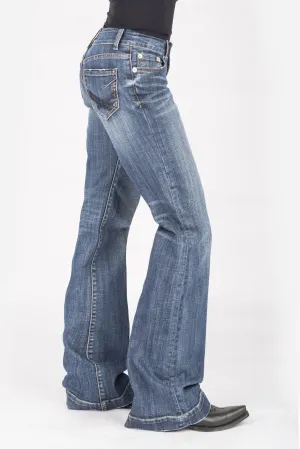 Stetson Womens Blue Cotton Blend Heavy Thread Jeans Fresh Design Stetson Womens Blue Cotton Blend Heavy Thread Jeans Essential Look