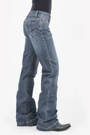 Stetson Womens Blue Cotton Blend Vertical Seaming 214 Trouser Jeans Chill Vibe City Walk Weekend Warrior Stetson Womens Blue Cotton Blend Vertical Seaming 214 Trouser Jeans