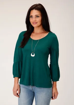 Stetson Womens Jade Scoop Jade 60% Polyester/40% Rayon 3/4 Sleeve S/S Blouse Wrinkle Free Fabric Stetson Womens Jade Scoop Jade 60% Polyester/40% Rayon 3/4 Sleeve S/S Blouse Essential Piece Anti Static Fabric