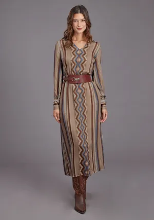 Stetson Womens Serape Herringbone Sand 100% Rayon L/S Dress Functional Pockets Simple Comfort Fresh Attire Stetson Womens Serape Herringbone Sand 100% Rayon L/S Dress