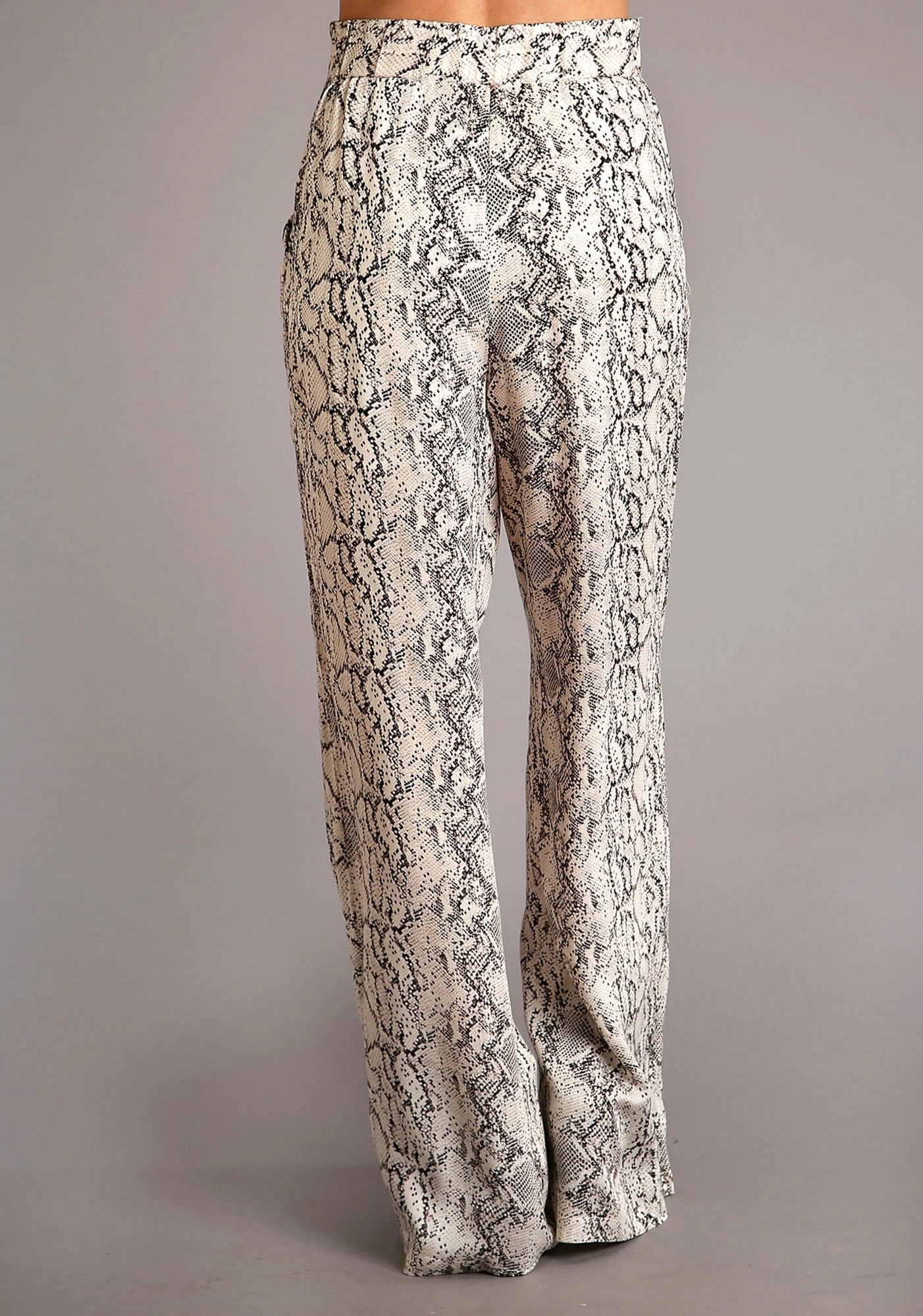 Soft Eco Friendly Stetson Womens Snake Skin Rayon/Nylon Herringbone Trousers