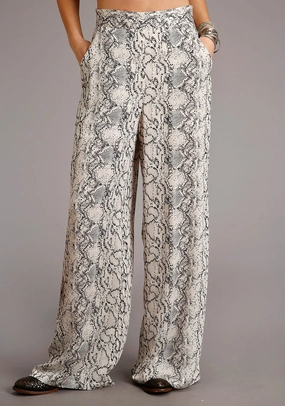 Stetson Womens Snake Skin Rayon/Nylon Herringbone Trousers Minimal Craft Stetson Womens Snake Skin Rayon/Nylon Herringbone Trousers Timeless Feel