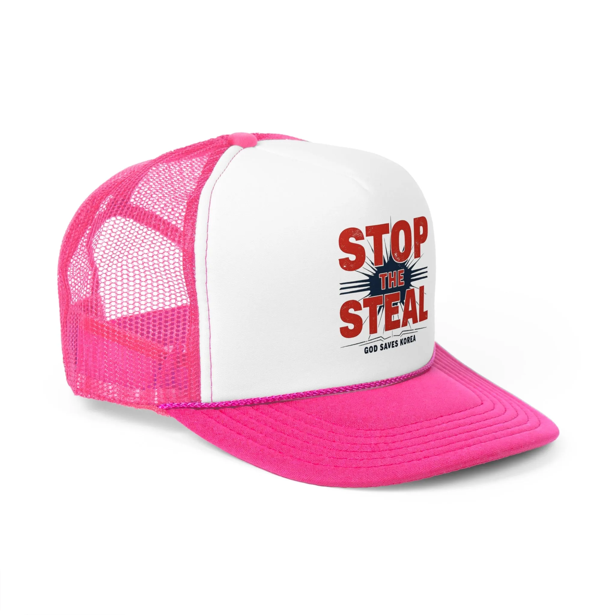 STOP THE STEAL, GOD SAVES KOREA Trucker Caps