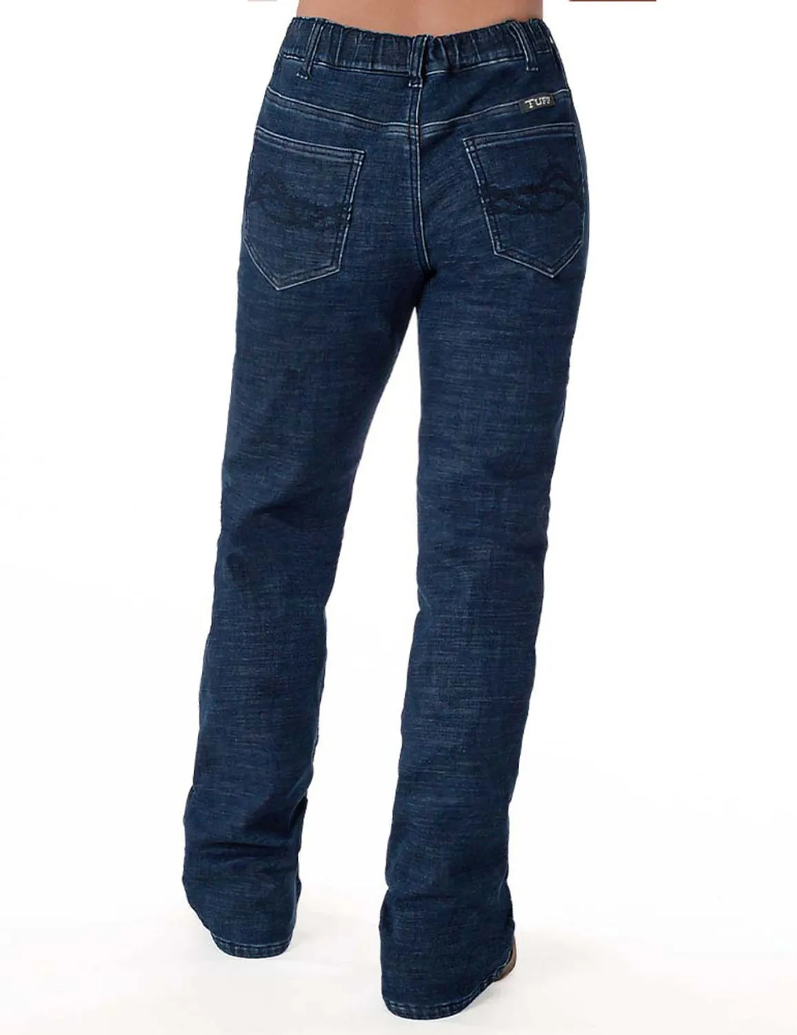 Cowgirl Tuff Mens Winter Tuff Dark Wash Cotton Blend Jeans Fashionable Fit