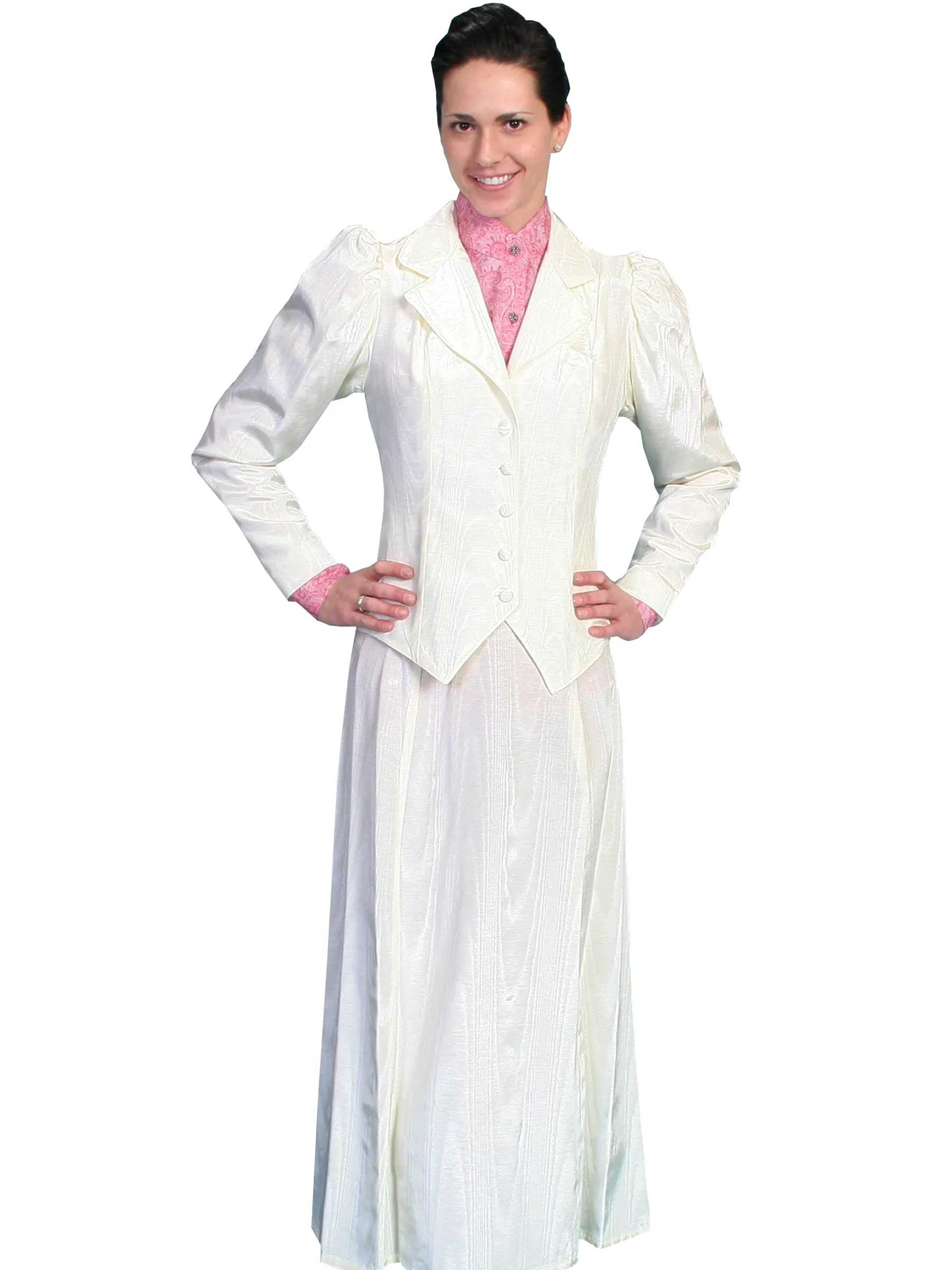 Lightweight Material Scully Womens Wahmaker Five Gore Walking Skirt Natural Poly Blend Moire