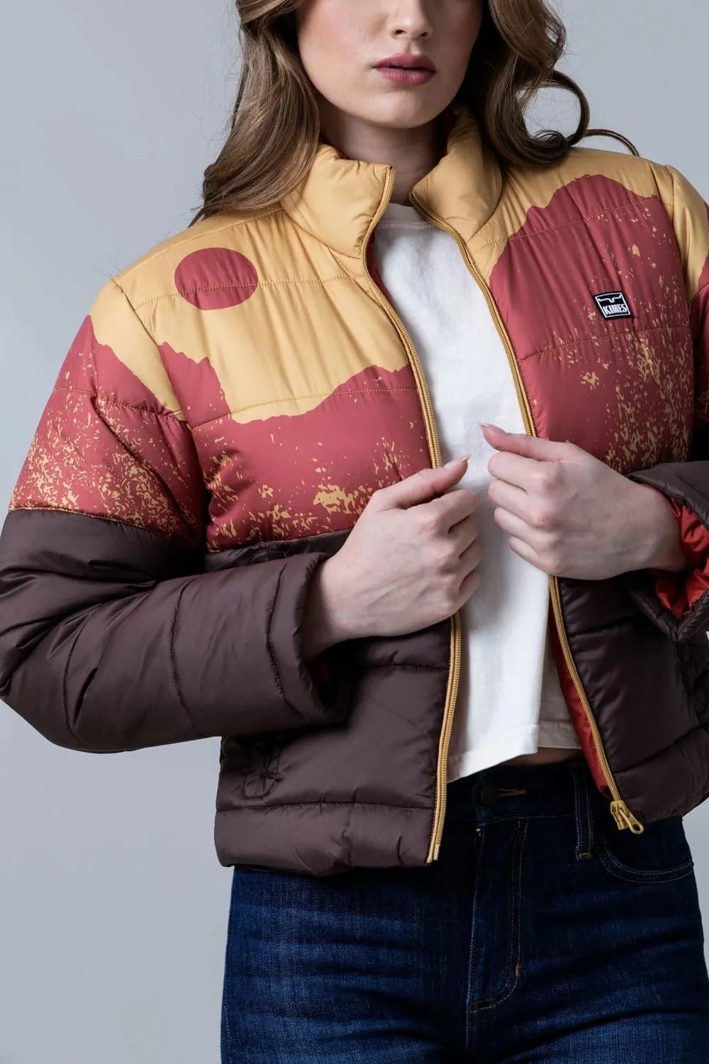 Kimes Ranch Womens Valencia Puffy Gold 100% Polyester Insulated Jacket premium design