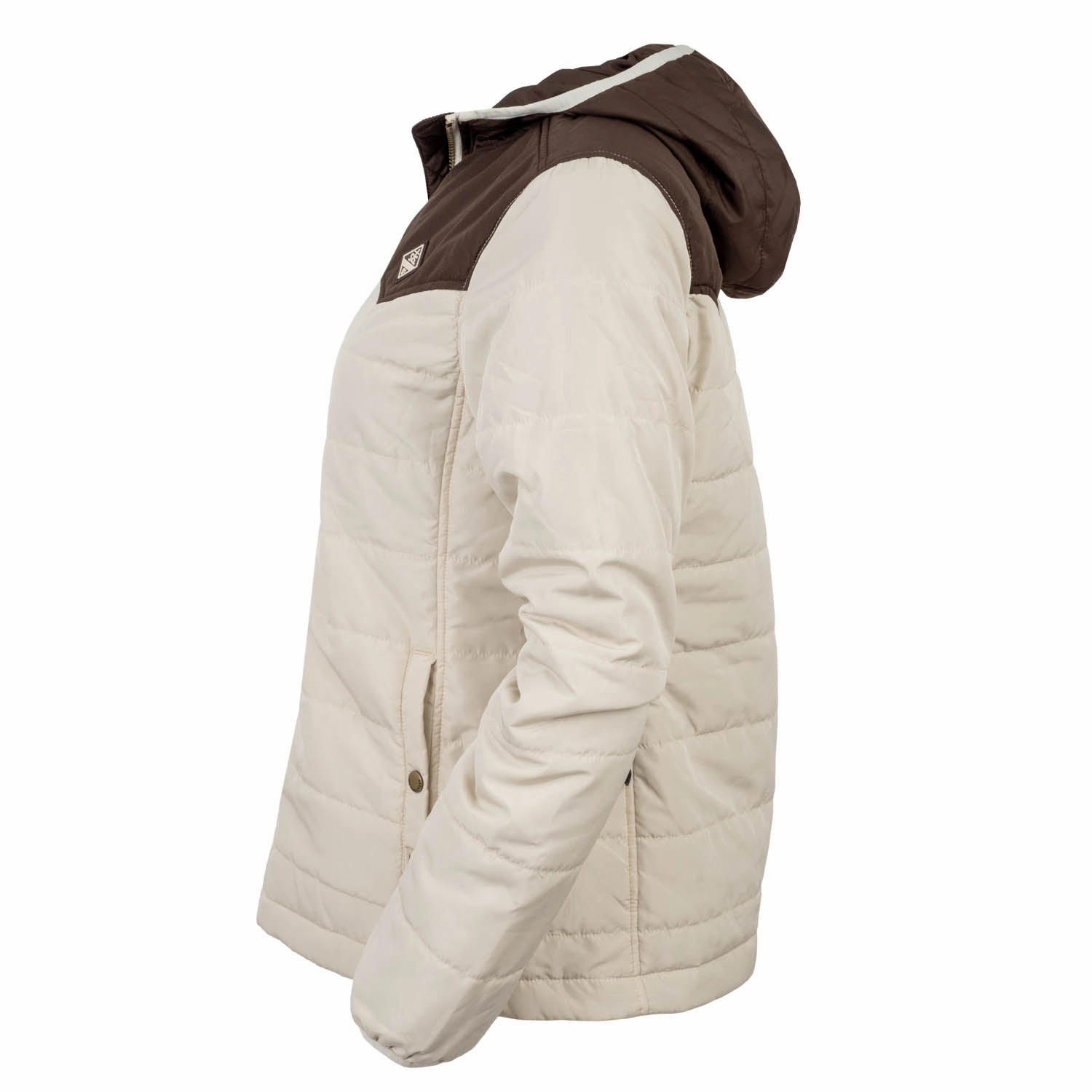 Outfit Staple STS Ranchwear Womens Rowan Cream/Brown 100% Polyester Softshell Jacket