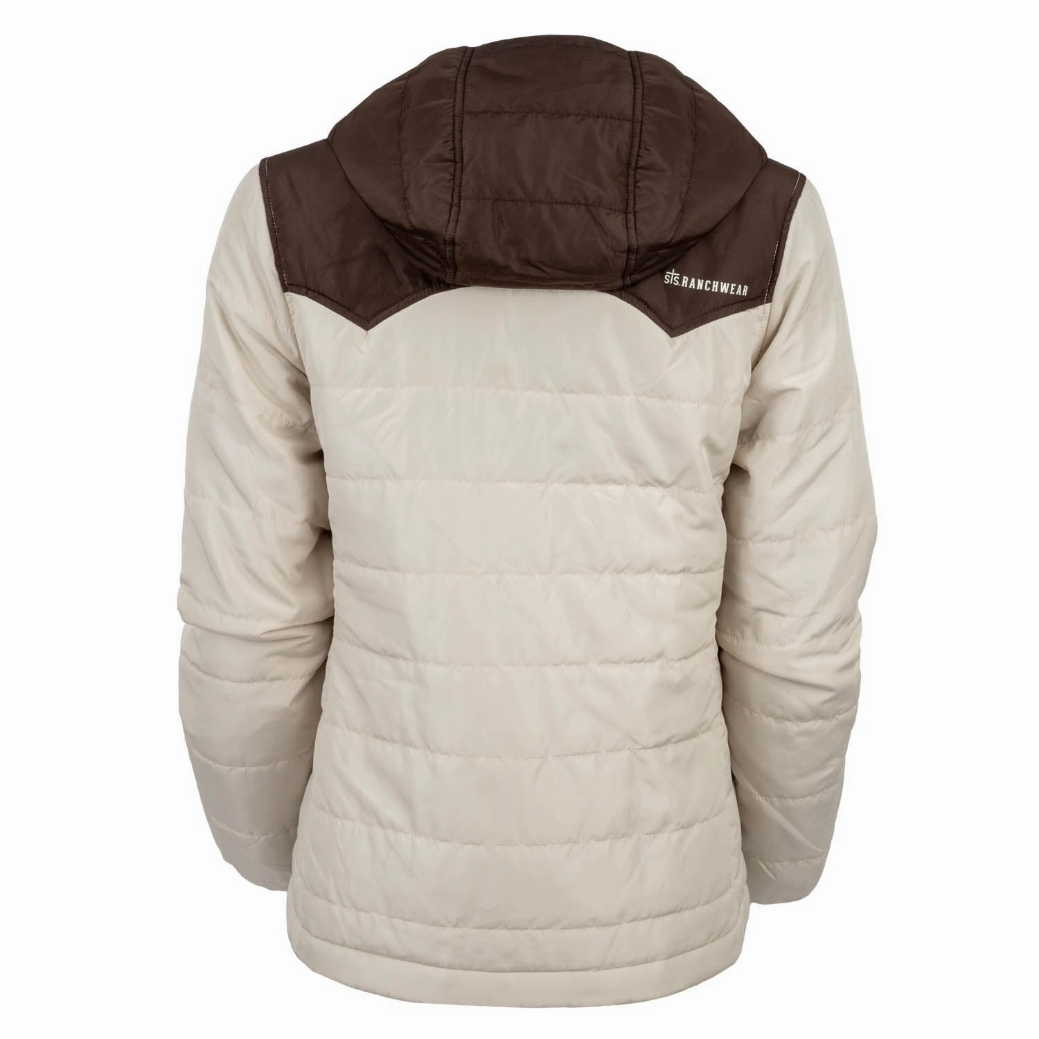 STS Ranchwear Womens Rowan Cream/Brown 100% Polyester Softshell Jacket Street Essential