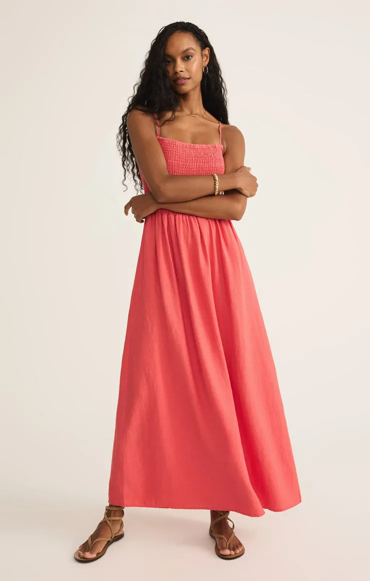 Subtle Touch Scandi Light BAYSIDE LINEN MAXI DRESS