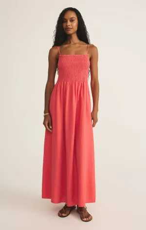 Stretch Comfort BAYSIDE LINEN MAXI DRESS Quick Fit Chic Tone BAYSIDE LINEN MAXI DRESS