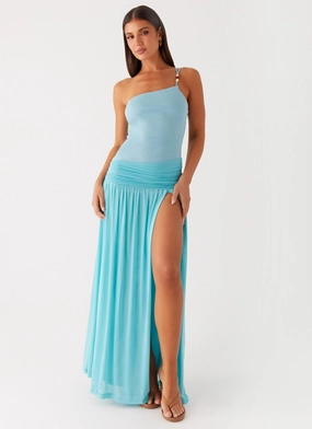 Stretch Comfort Aurelia Maxi Dress - Aqua Aurelia Maxi Dress - Aqua Quick Drying Stylish Feel