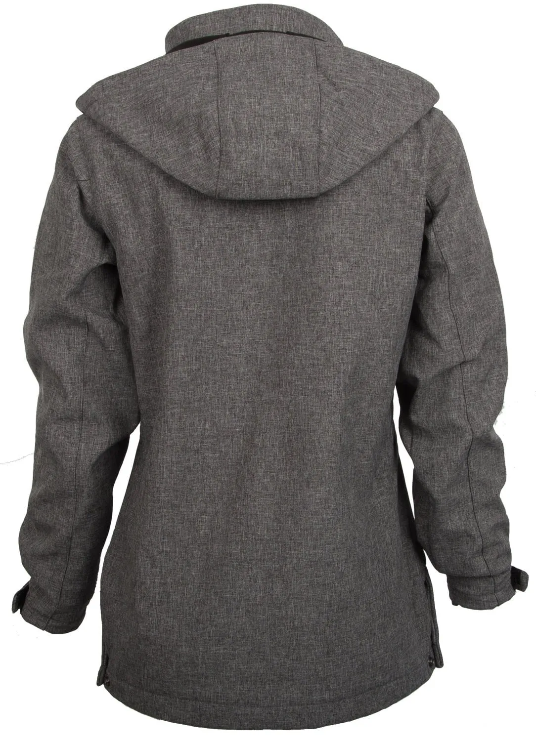 STS Ranchwear Womens Barrier Light Heather Grey Polyester Softshell Jacket Lightweight Morning Stroll Beach Day Brunch Outfit Elegant