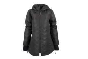 STS Ranchwear Womens Blakely Black 100% Polyester Insulated Jacket Versatile Wave Relaxed Thigh Cut Office Wear Casual STS Ranchwear Womens Blakely Black 100% Polyester Insulated Jacket