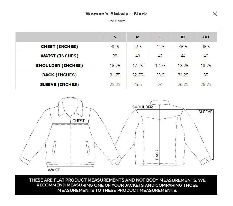 Go Everywhere STS Ranchwear Womens Blakely Black 100% Polyester Insulated Jacket