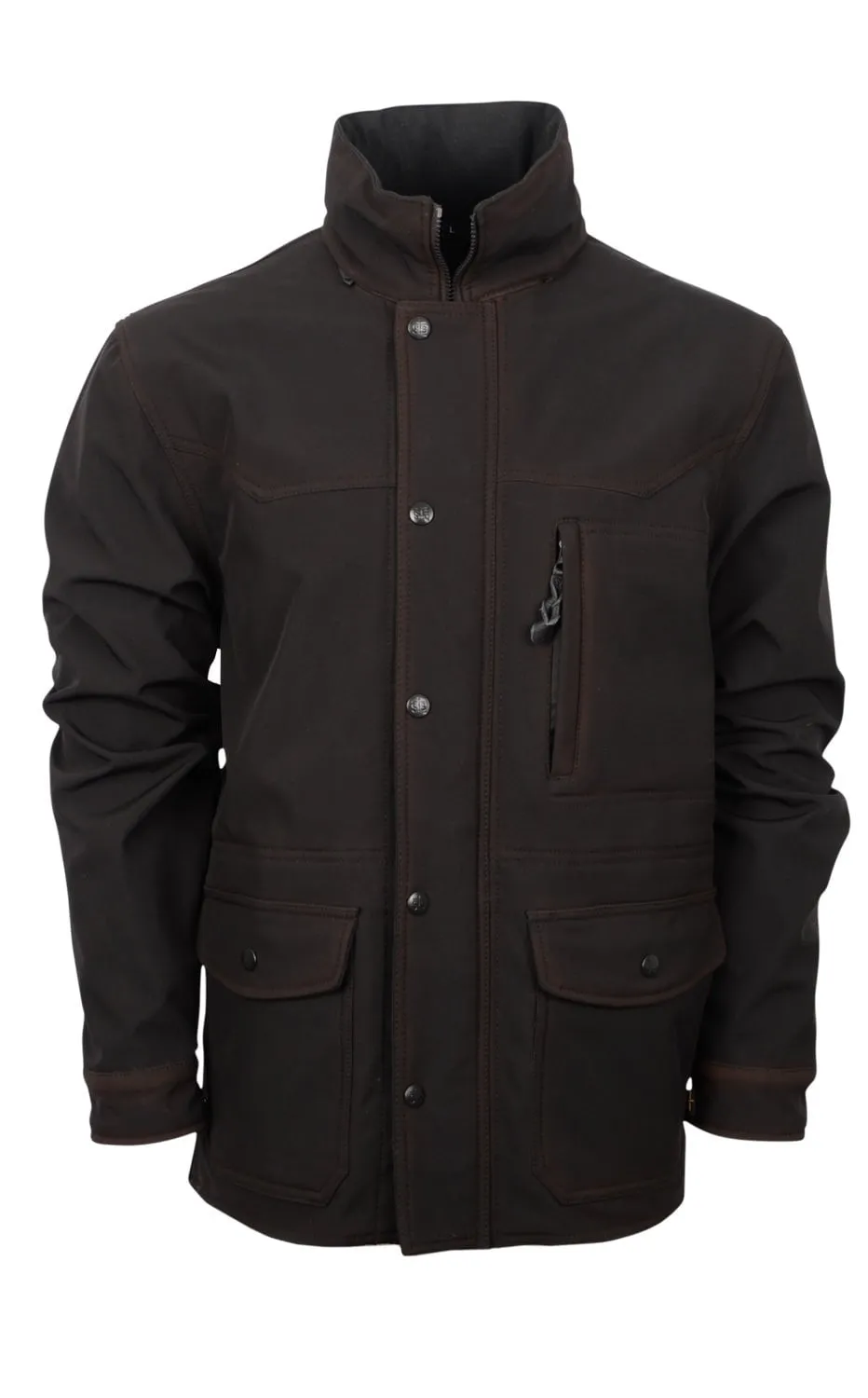STS Ranchwear Womens Brazos Enzyme Black Polyester Softshell Jacket Textured Party Look Soft