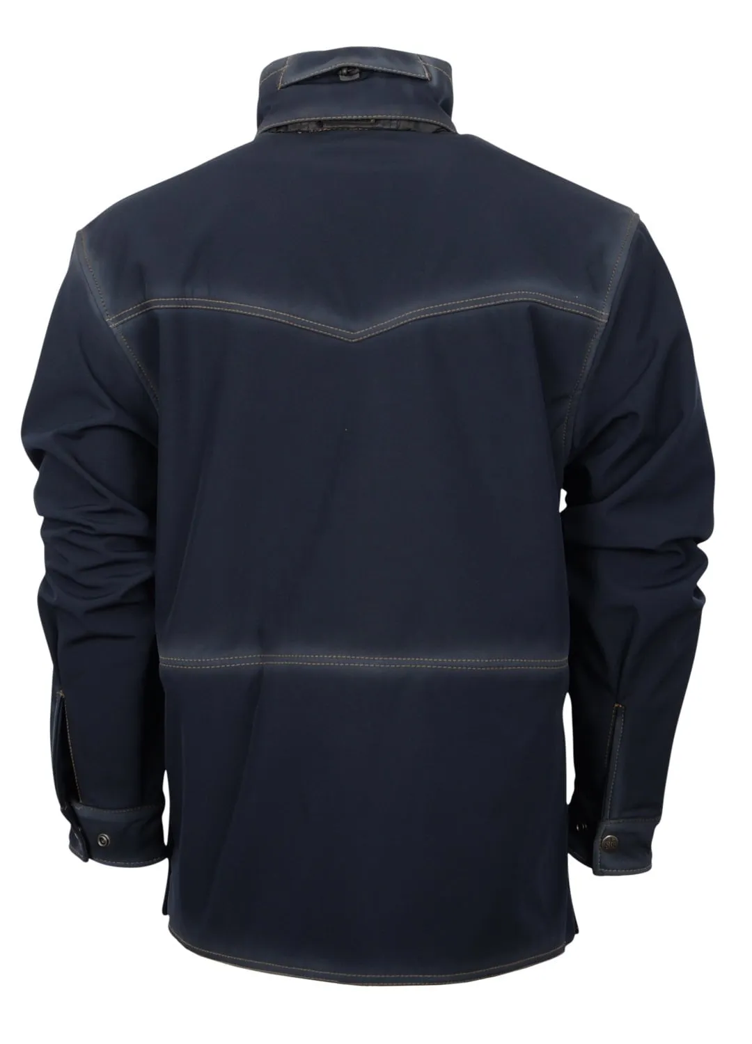 Bold Look Parent Style Fashion Routine STS Ranchwear Womens Brazos Enzyme Navy Polyester Softshell Jacket