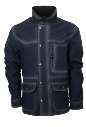 STS Ranchwear Womens Brazos Enzyme Navy Polyester Softshell Jacket Elegant Fit STS Ranchwear Womens Brazos Enzyme Navy Polyester Softshell Jacket Sleek Silhouette Couple Look Lightweight