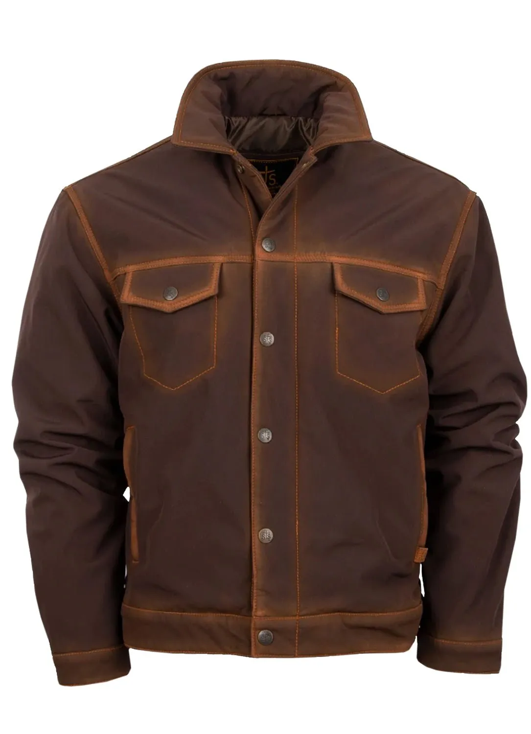 STS Ranchwear Womens Brumby Brown Polyester Softshell Jacket Classic Wear Morning Stroll Regular Style