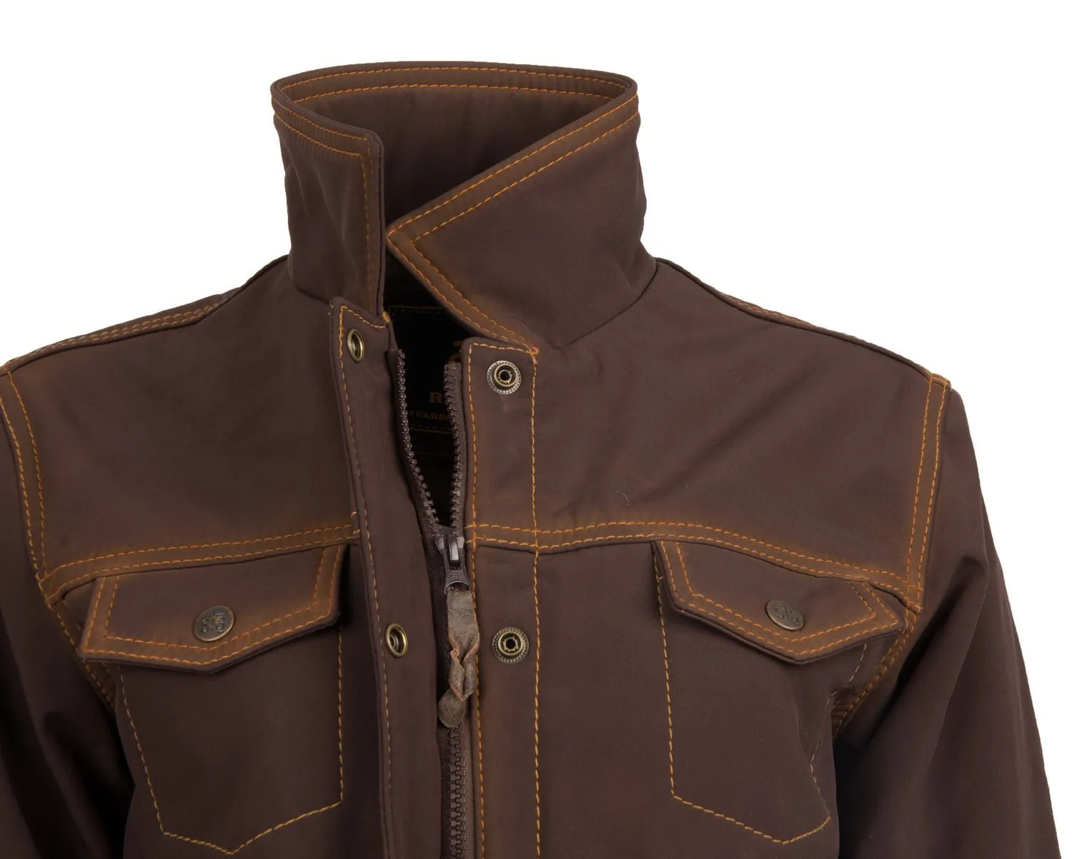 Base Fit Piece Quick Dry Fabric STS Ranchwear Womens Brumby Brown Polyester Softshell Jacket