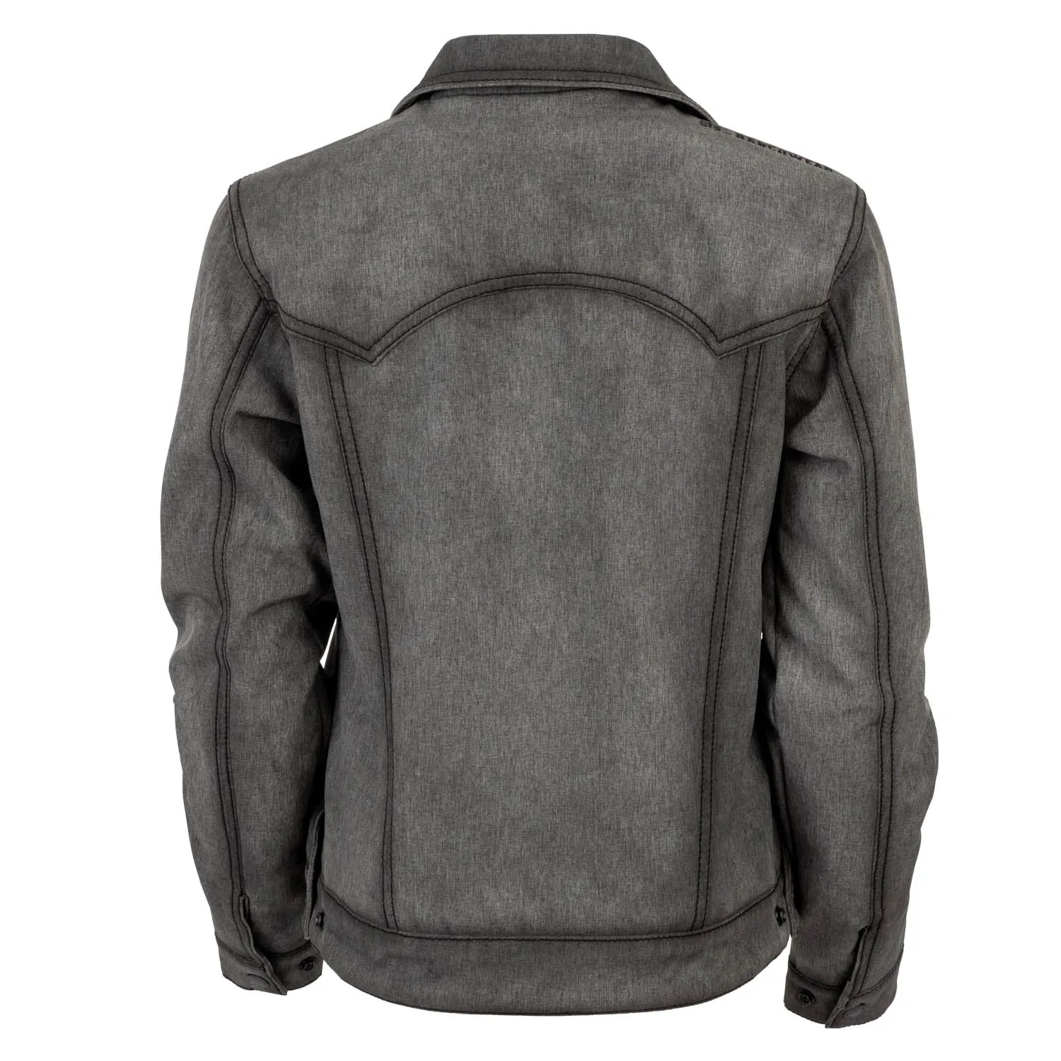 STS Ranchwear Womens Brumby Enzyme Gray 100% Cotton Softshell Jacket Contemporary Vibe