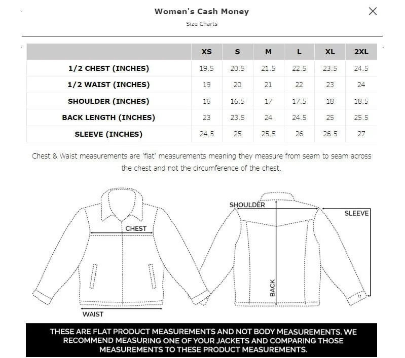 Style Appropriate STS Ranchwear Womens Cash Money Rust Leather Leather Jacket