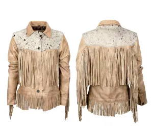 STS Ranchwear Womens Frontier Palomino/Cowhide Leather Leather Jacket For Every Day STS Ranchwear Womens Frontier Palomino/Cowhide Leather Leather Jacket Bold Traveler Gear Everyday Confidence