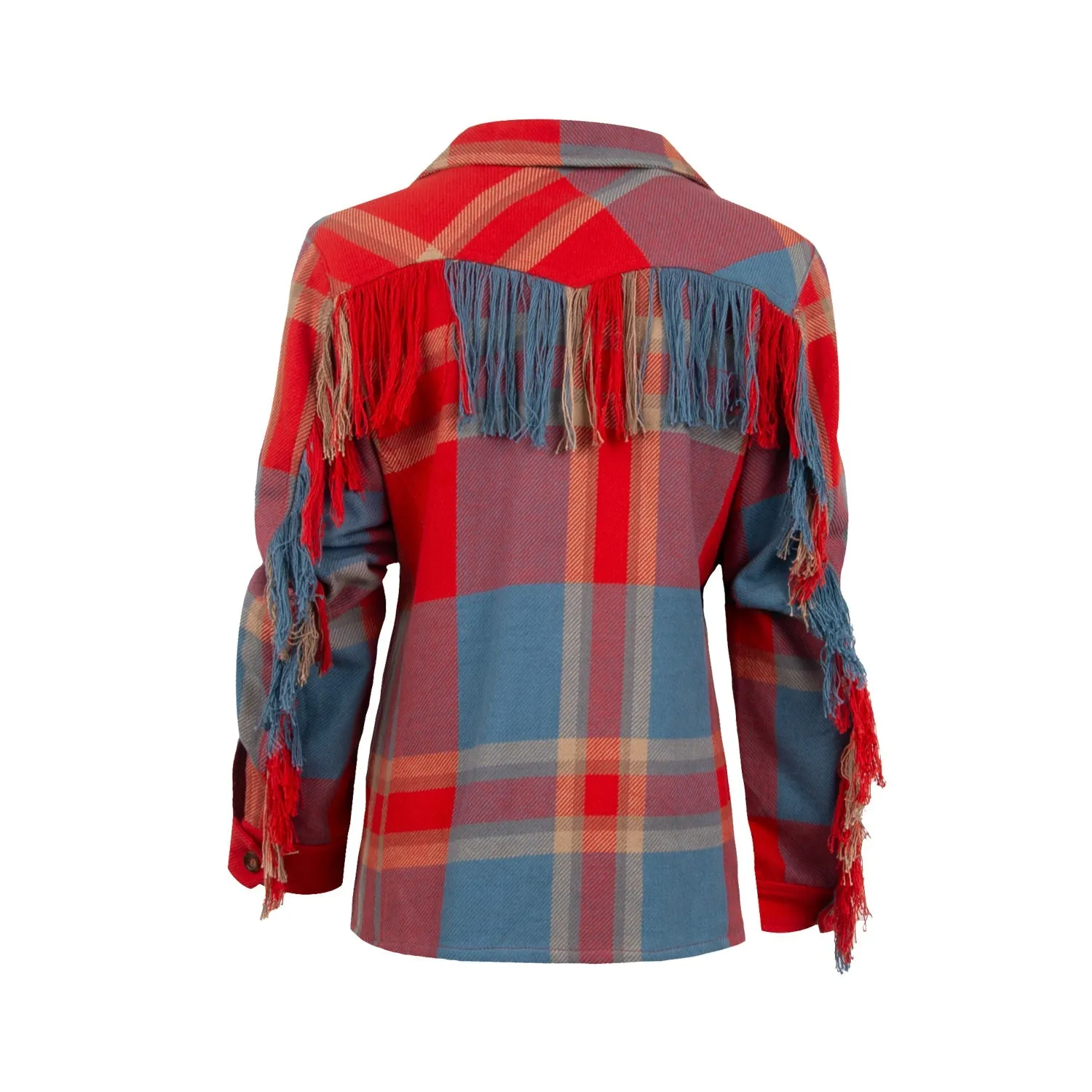 STS Ranchwear Womens Jessie Plaid-Red/Blue/Yellow 100% Cotton Cotton Jacket Trendy Fit