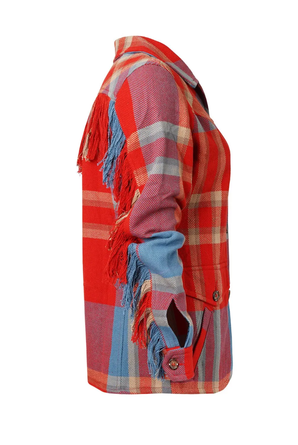 STS Ranchwear Womens Jessie Plaid-Red/Blue/Yellow 100% Cotton Cotton Jacket Easywear Style Standard Piece