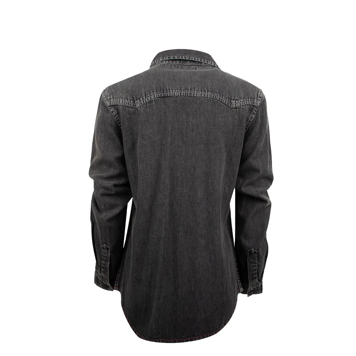 Hiking Gear STS Ranchwear Womens Jhett Black Denim 100% Cotton L/S Shirt