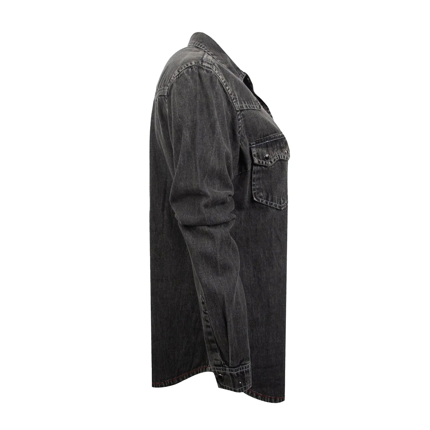 STS Ranchwear Womens Jhett Black Denim 100% Cotton L/S Shirt Eco Friendly Material
