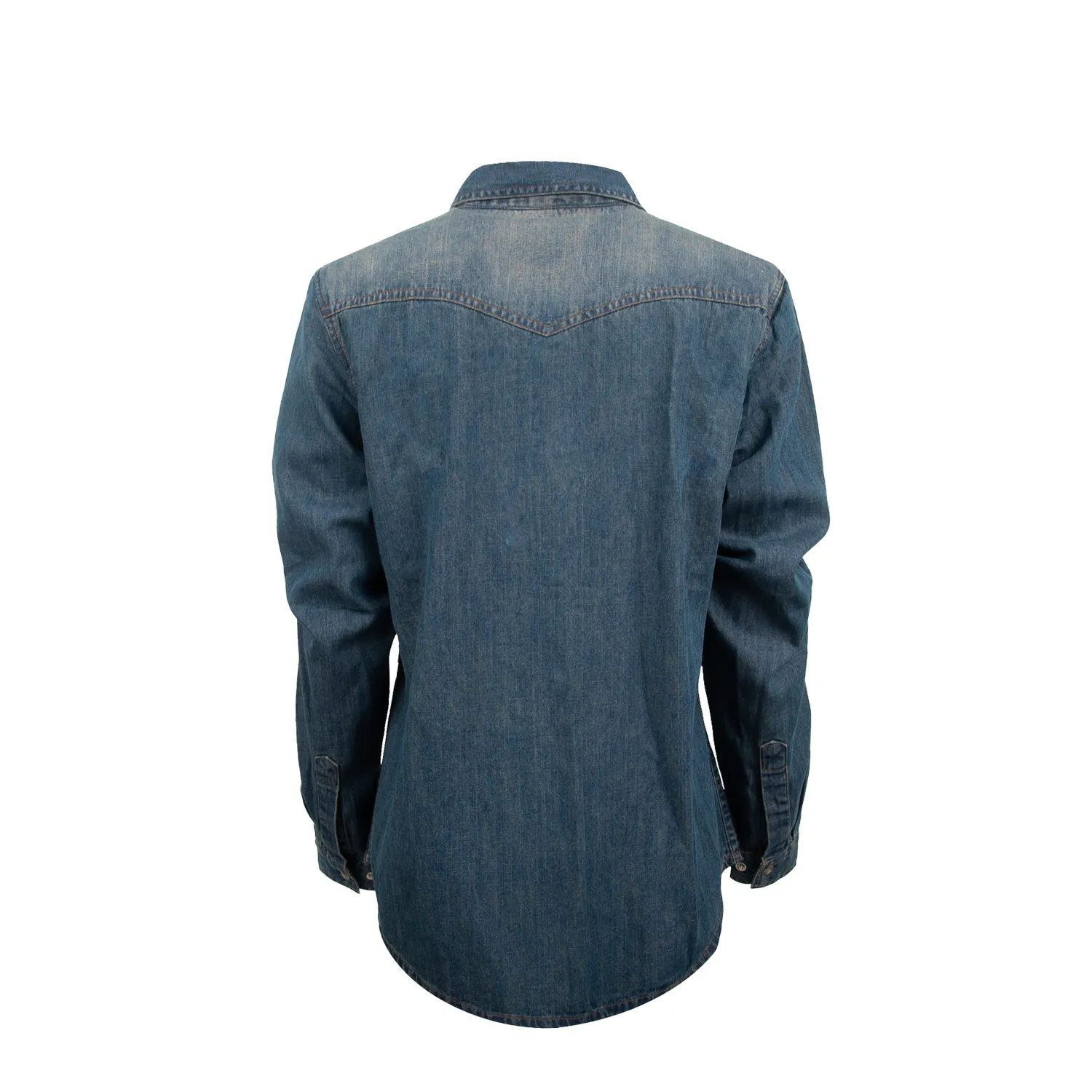 STS Ranchwear Womens Parker Denim 100% Cotton L/S Shirt All-Weather Ready