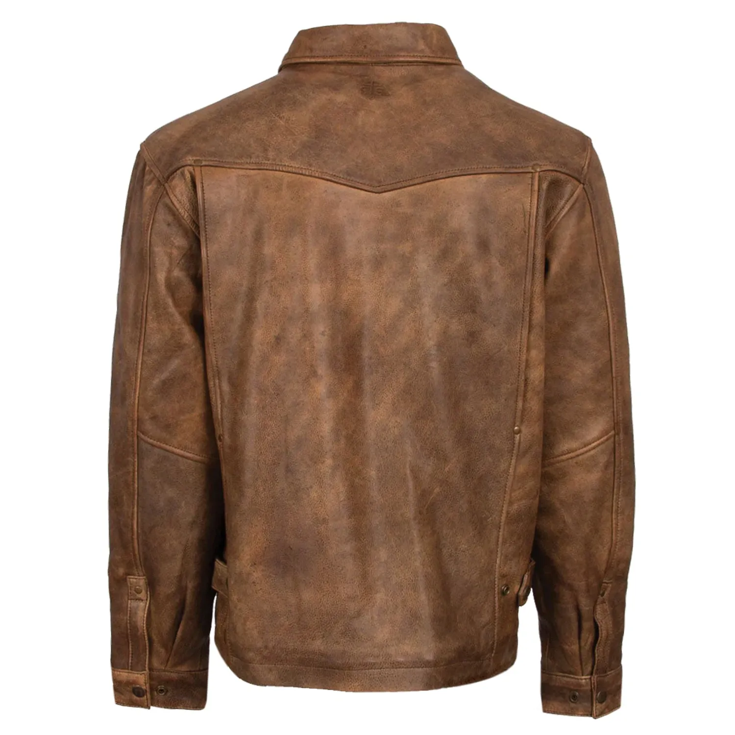 STS Ranchwear Womens Rifleman Chestnut Leather Leather Jacket Modern Design Neutral Loose