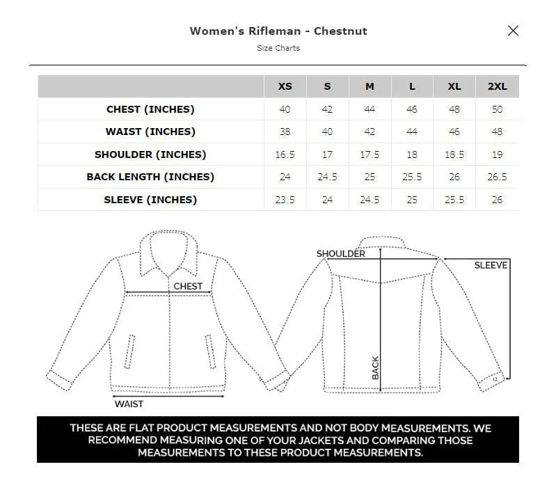 Daily Casual STS Ranchwear Womens Rifleman Chestnut Leather Leather Jacket