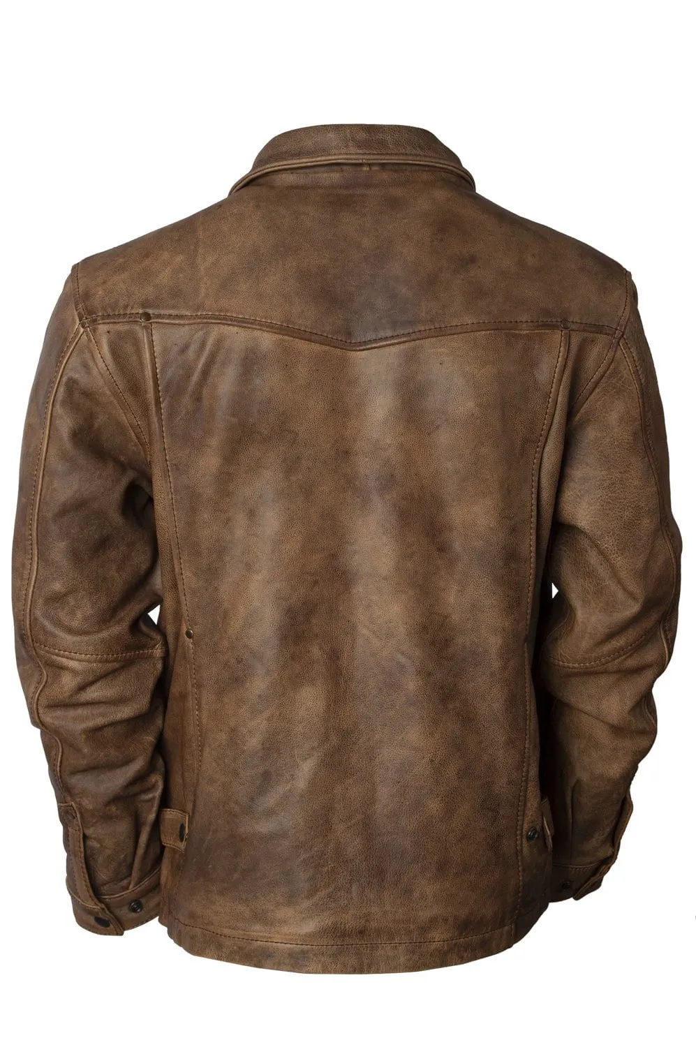 STS Ranchwear Womens Rifleman Chestnut Leather Leather Jacket Beach Day Winter Warmth Classic