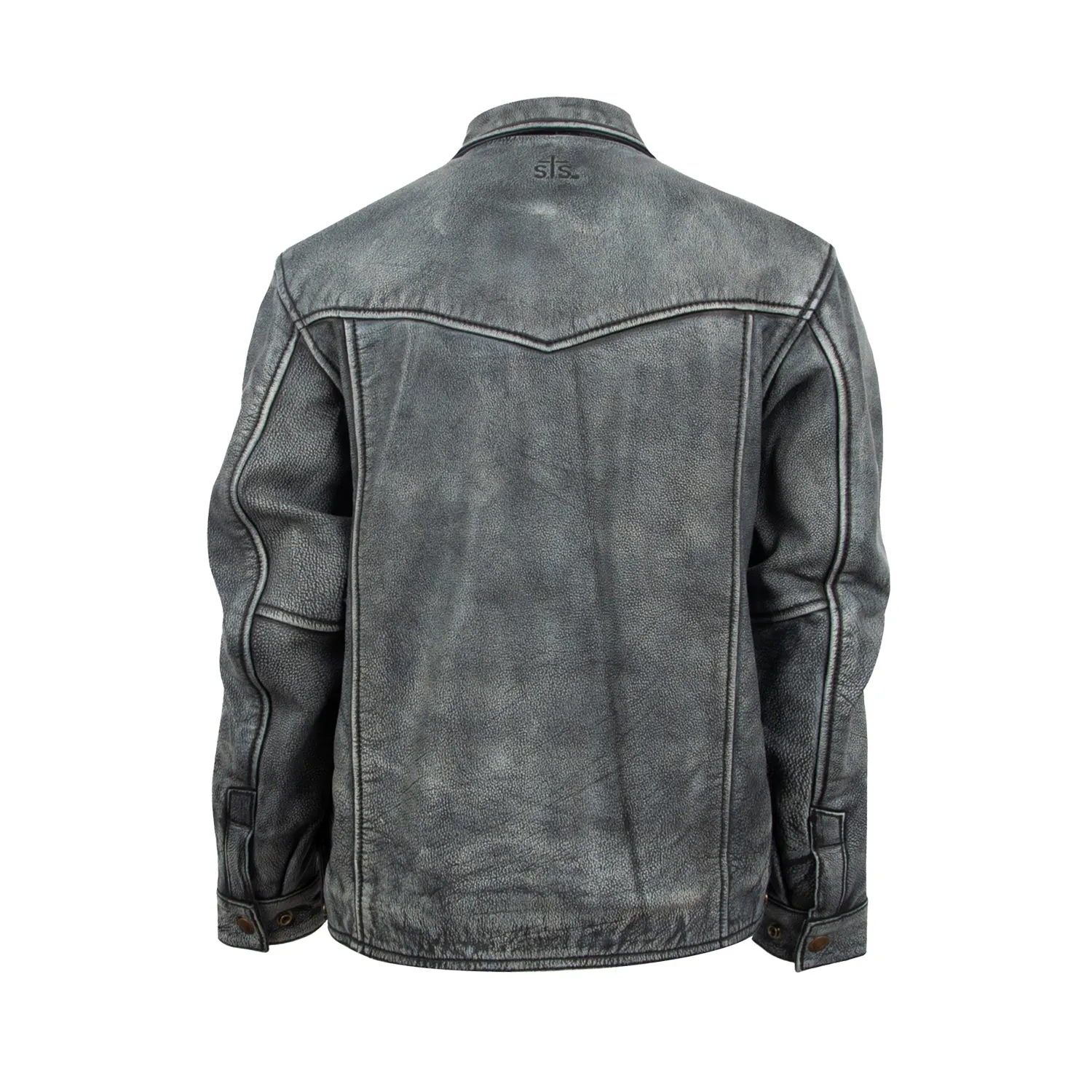 Daytime Look Weekend Getaway Outdoor Adventure Picnic Style STS Ranchwear Womens Rifleman Stone Wash Leather Leather Jacket