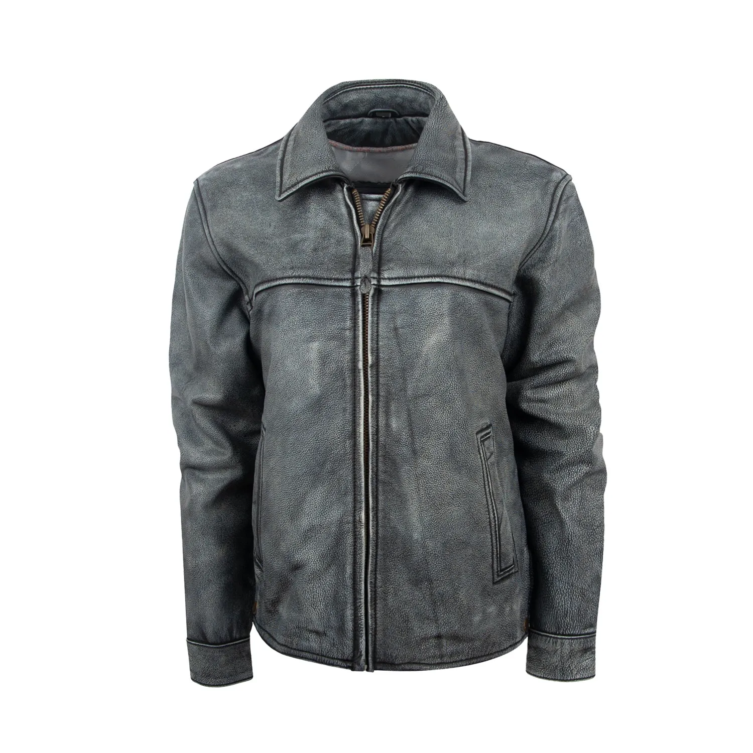 STS Ranchwear Womens Rifleman Stone Wash Leather Leather Jacket Minimalist Weekend Getaway Casual Style Simplicity