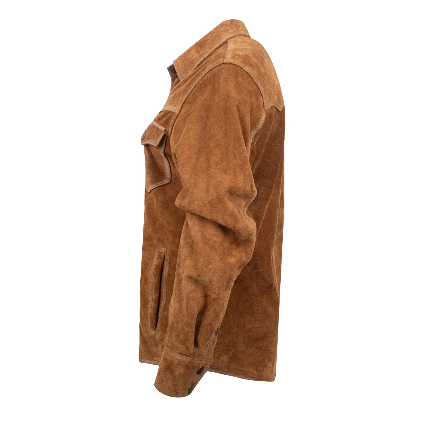 STS Ranchwear Womens Scottsdale Caramel Suede Leather Jacket Weekend Uniform