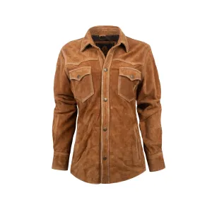 STS Ranchwear Womens Scottsdale Caramel Suede Leather Jacket Relaxed Line Go To Outfit Balanced Piece STS Ranchwear Womens Scottsdale Caramel Suede Leather Jacket