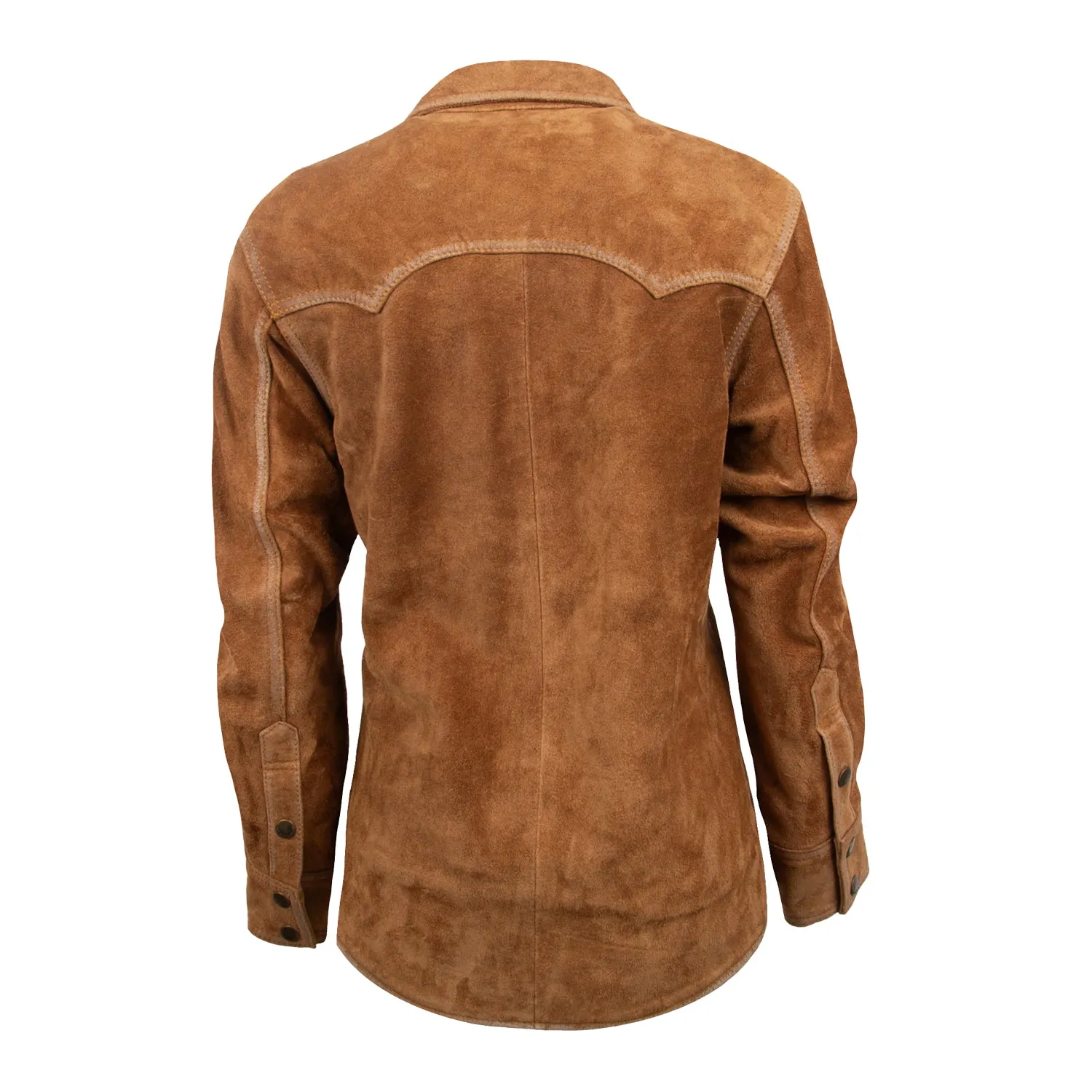 Neutral Fabric All Day Comfort STS Ranchwear Womens Scottsdale Caramel Suede Leather Jacket