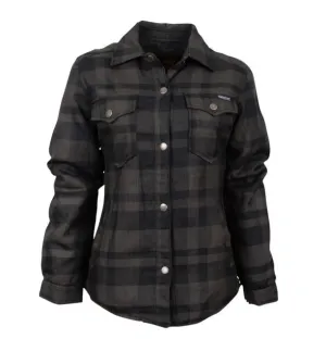 STS Ranchwear Womens Trapper Shirt Gray/Navy Plaid 100% Polyester Cotton Jacket Modern Look Daily Wear Summer Vibes Music Event STS Ranchwear Womens Trapper Shirt Gray/Navy Plaid 100% Polyester Cotton Jacket